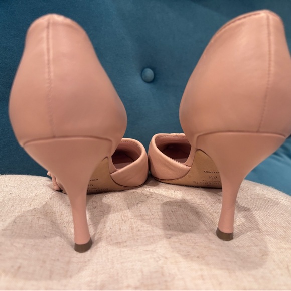 Kate Spade “Shayna” D’Orsay style pumps sz 9 ballet pink/blush pink leather EUC - Picture 3 of 8